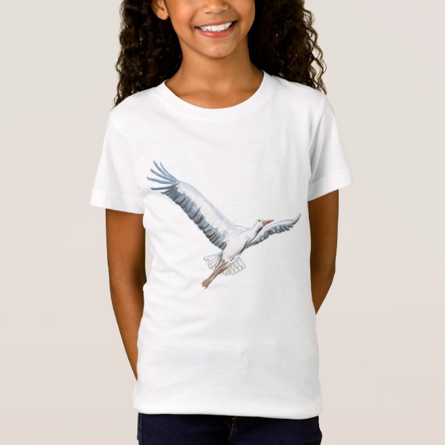 Vit stormflygning t shirt (Framsida)