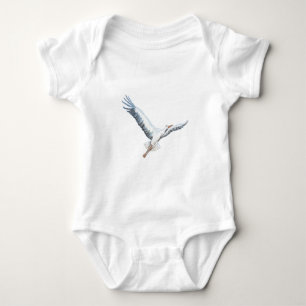 Vit stormflygning t shirt