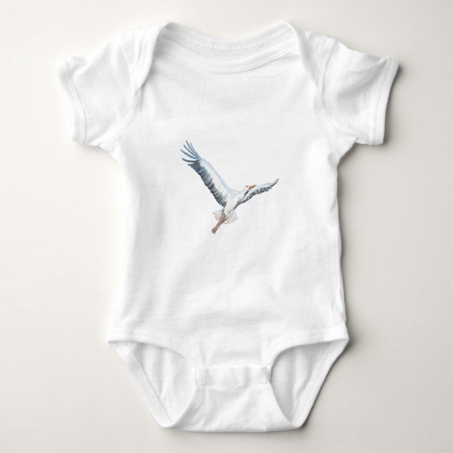 Vit stormflygning t shirt (Framsida)