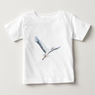 Vit stormflygning t shirt