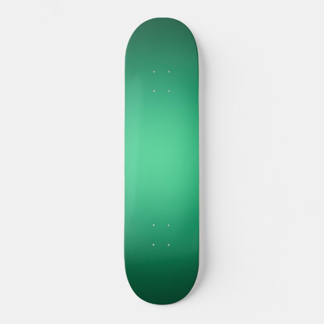 Vit strålkastare för grönt mini skateboard bräda 18,5 cm (Framsida)