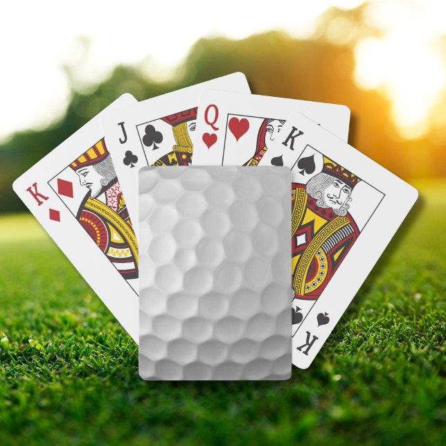 Vit struktur för golfboll med gropar casinokort (Skapare uppladdad)