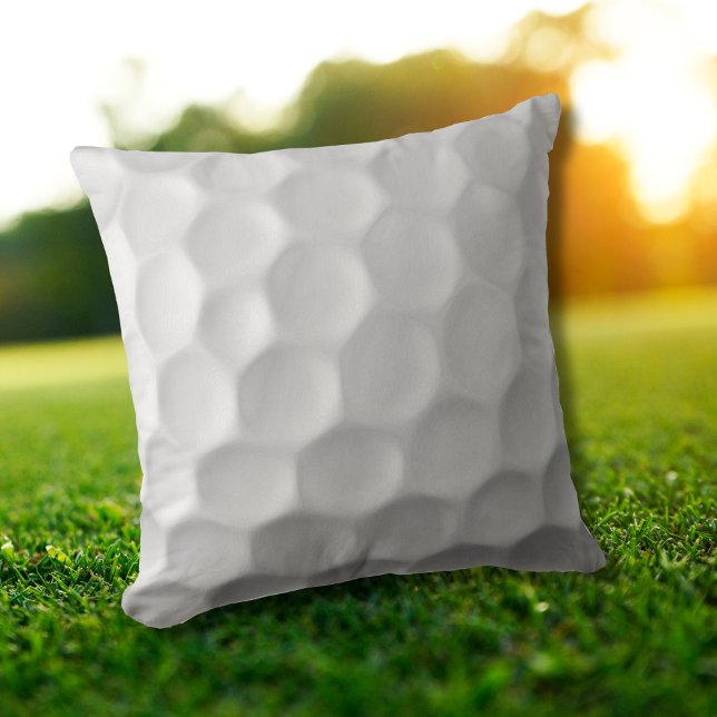 Vit struktur för golfboll med gropar kudde (Skapare uppladdad)