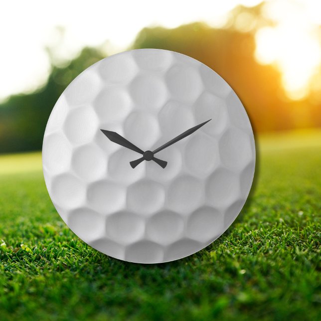Vit struktur för golfboll med gropar stor klocka (Skapare uppladdad)