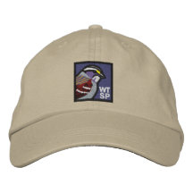 Vit-styrd Sparrow: broderad hatt
