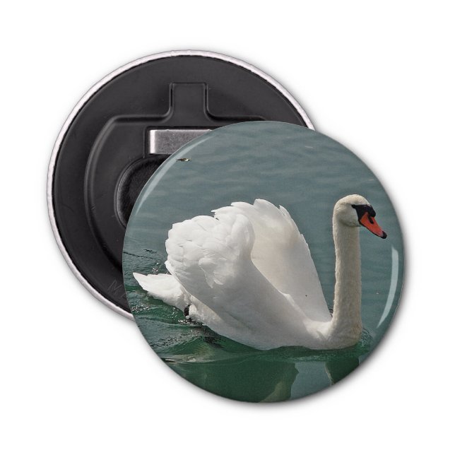 Vit svan flasköppnare (Framsidan)