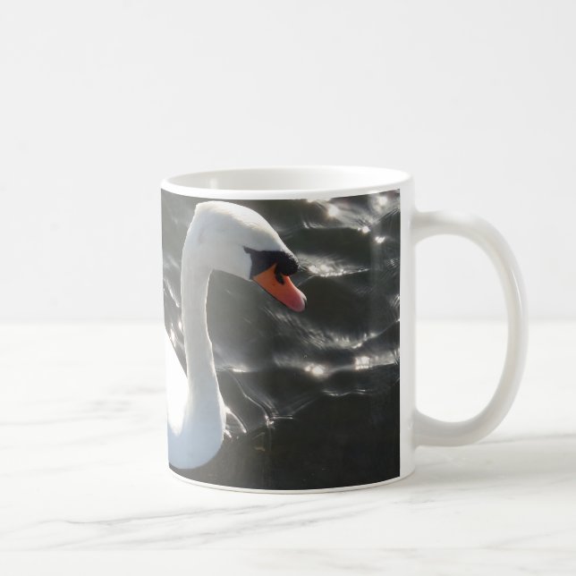 Vit Svan-vitkaffe Mugg (Höger)