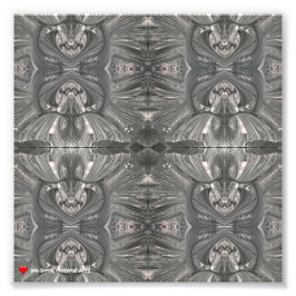 Vit svart Abstrakt, stammask 3 Fototryck