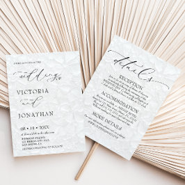 Vit svart allt på en Elegant Inbjudningar