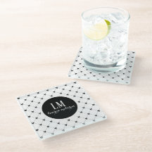Vit & Svart Båge Monogram