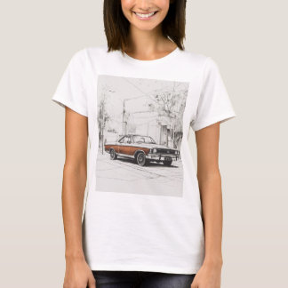 Vit svart design t shirt