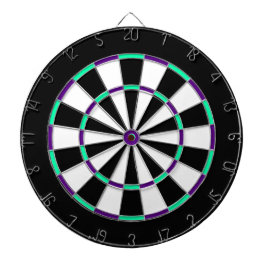 Vit, svart, Grönt och blå Metall-burk Dartboard Piltavla