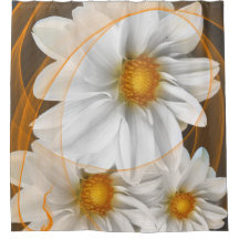 Vit svart Orange för skrotblommor