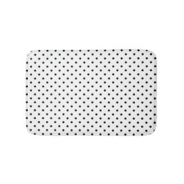 Vit/svart Polka dots Bath Mat Badrumsmatta