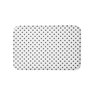 Vit/svart Polka dots Bath Mat Badrumsmatta