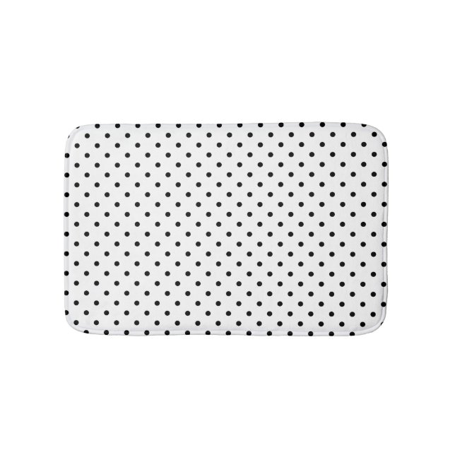 Vit/svart Polka dots Bath Mat Badrumsmatta (Framsidan)