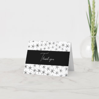 Vit svart stjärna, Hand plockade tack Kort