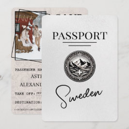 Vit Sverige Passport Spara datum Datumet