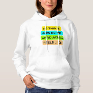 Vit svettningshöna T-Shirt SO_DENNA_IS_HOW_BEING_