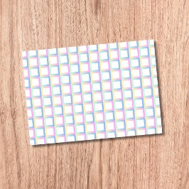 Vit symmetrisk kontrollerad övertoning Mönster Ram Post-it Block