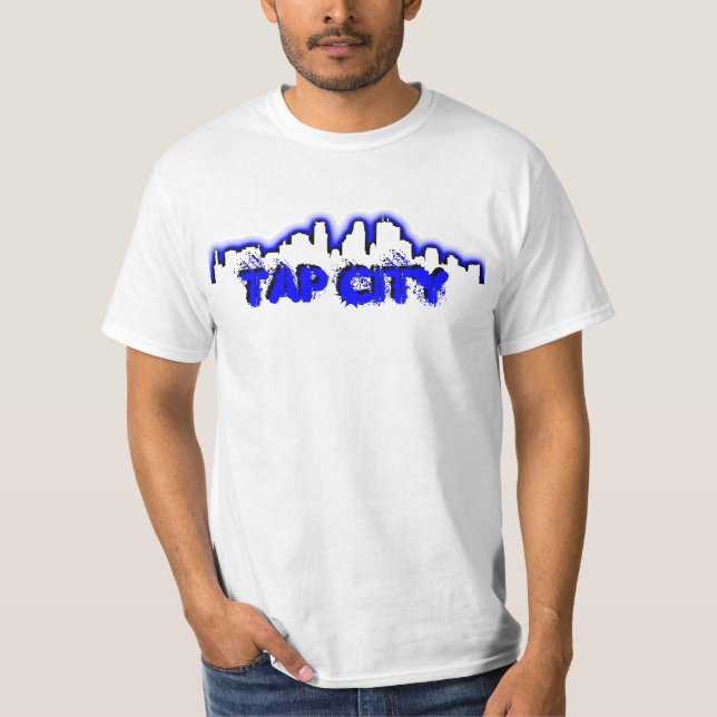 Vit T för klappstadsMinneapolis KLASSIKER Tee (Framsida)