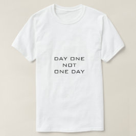 Vit T-shirt-DAY EN INTE EN DAG T Shirt