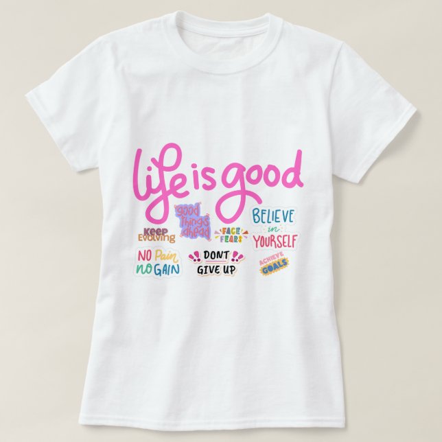 Vit T-shirt för kvinnor (Design framsida)