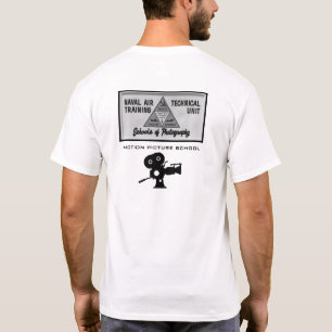 Vit t-shirt för marinvit MOPIC-skola