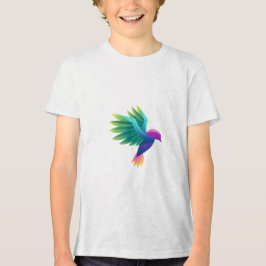 Vit t-shirt med en färgrik