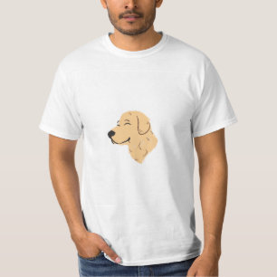 Vit t-shirt med hunddesign för pojkar
