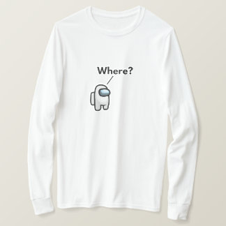 Vit T-Shirt Med Långa Ärmar
