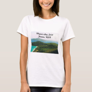 Vit T-Shirt med St. Thomas Scene