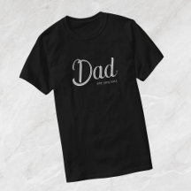 Vit T-Shirt med texten Established Dad
