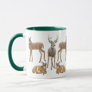 Vit Tailed hjortRingermugg Mugg