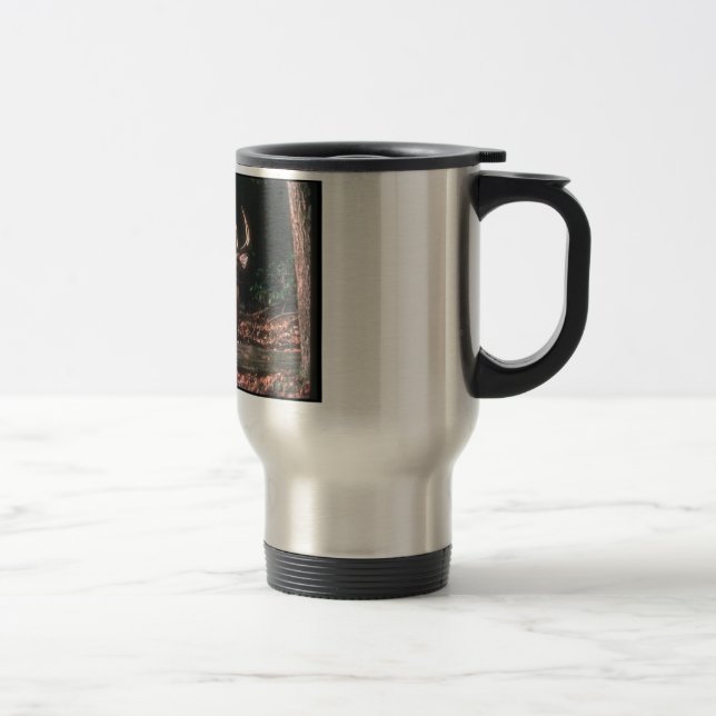 Vit Tailed hjorttravel mug Resemugg (Höger)