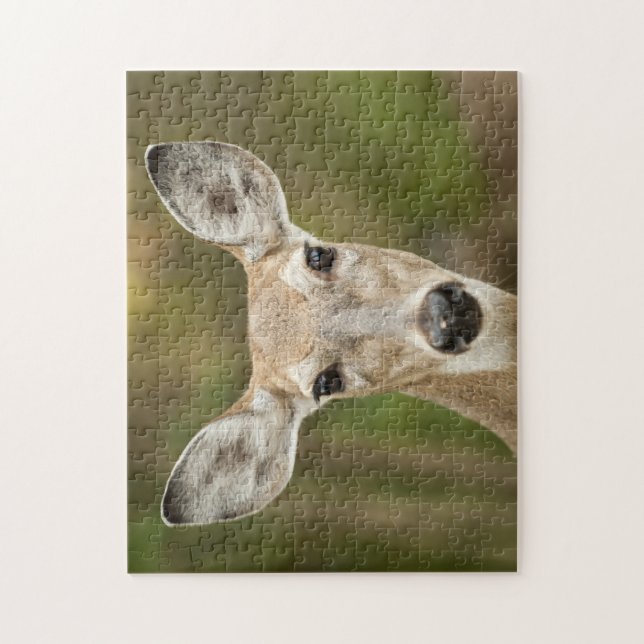 Vit Tails-Hjort Pussel (Vertikal)
