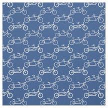 Vit Tandem-cykel på blå