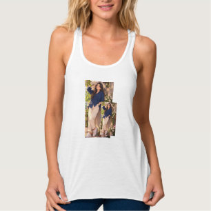 Vit tanktop för somrarna. linne med racerback