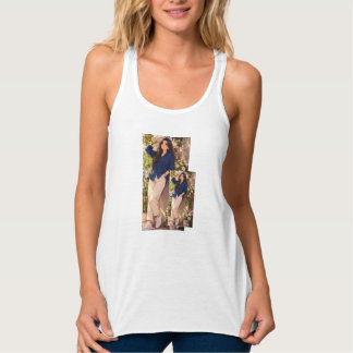 Vit tanktop för somrarna. linne med racerback
