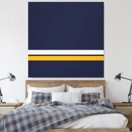 Vit Tävla Rand för porös, fet Gult Canvastryck