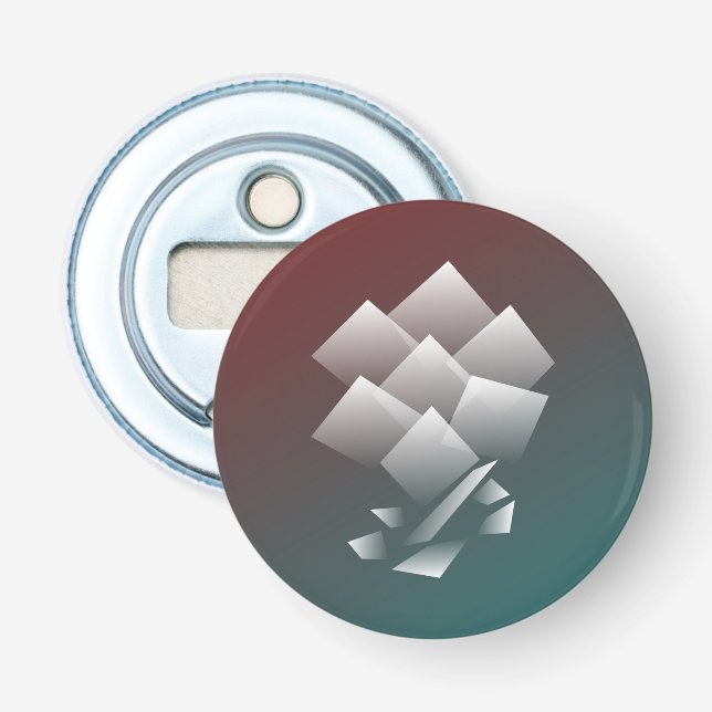 Vit tealburgare flasköppnare (Framsidan)