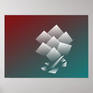 Vit tealburgare poster
