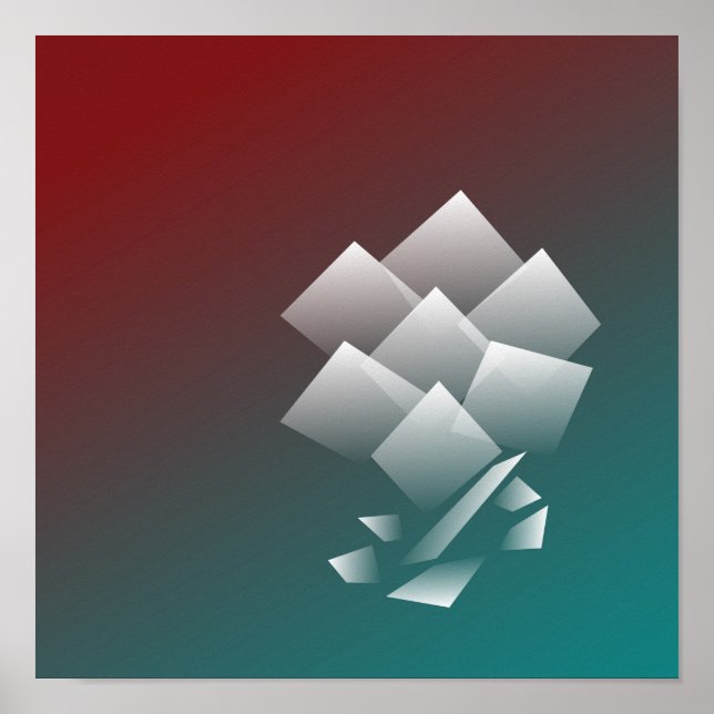 Vit tealburgare poster (Framsidan)