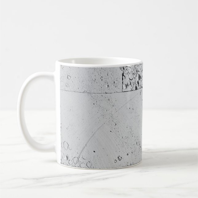 Vit tegelvägg kaffemugg (Vänster)