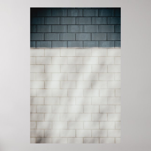 Vit tegelvägg poster (Framsidan)