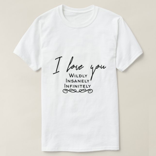 Vit tema svart presentidé t shirt (Design framsida)