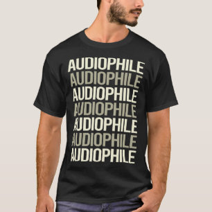 Vit text Audiophile T Shirt