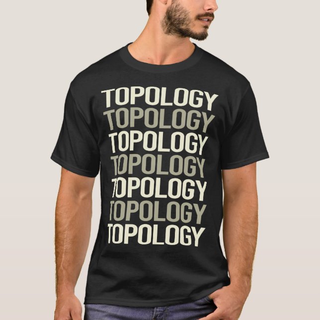 Vit textopologi t shirt (Framsida)