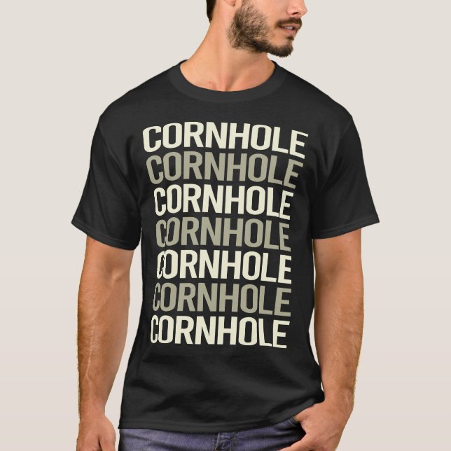 Vit texttornhål t shirt (Framsida)
