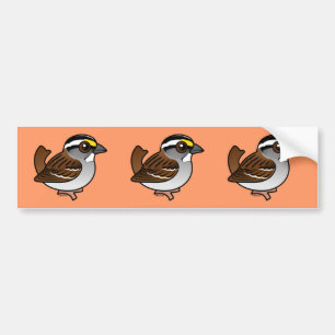 Vit-throated Sparrow Bildekal
